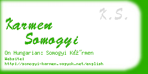 karmen somogyi business card